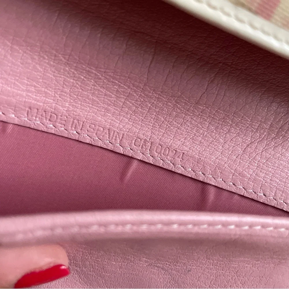 Dior pink trotter wallet